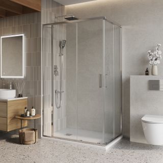 Душевой уголок BelBagno LUCE-AH-21-105/80-C-Cr хром